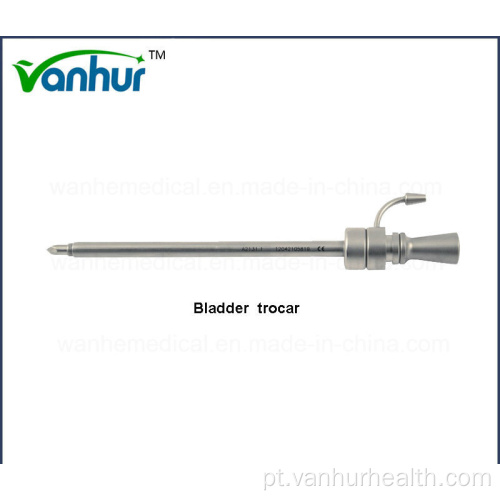 Trocar de bexiga para instrumentos cirúrgicos de urologia